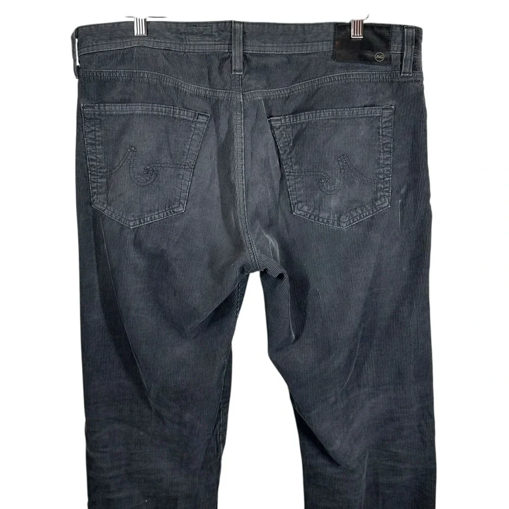 AG ADRIANO GOLDSCHMIED Jeans Men's 36 The Graduate Dark Grey Corduroy Pants